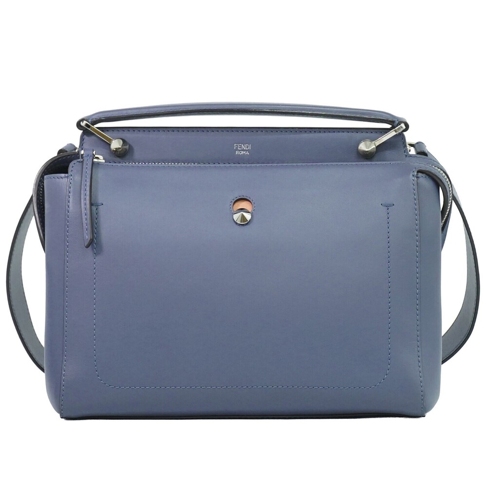 Fendi DotCom Convertible Satchel Leather Medium